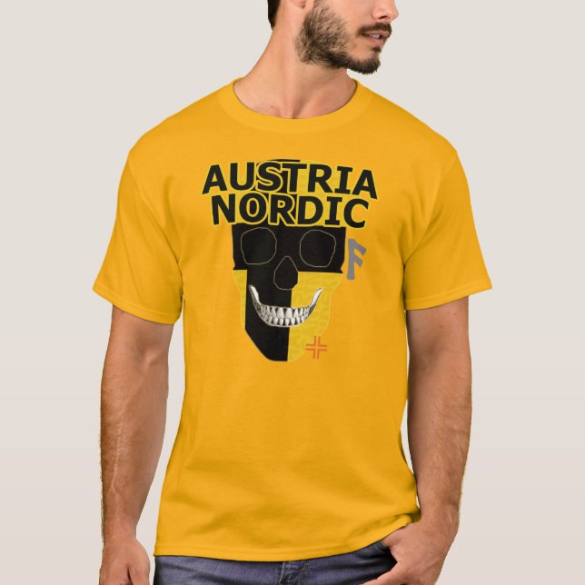 HANDSKULL Austria Nordic t-shirt basic B2 (Front)