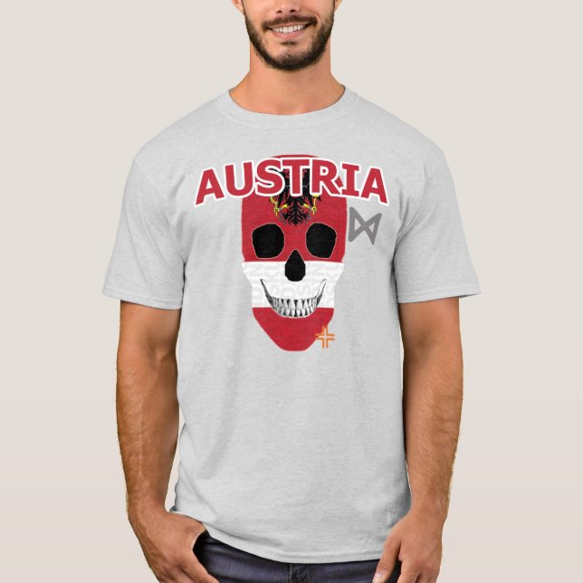HANDSKULL Austria t-shirt basic B2 (Front)