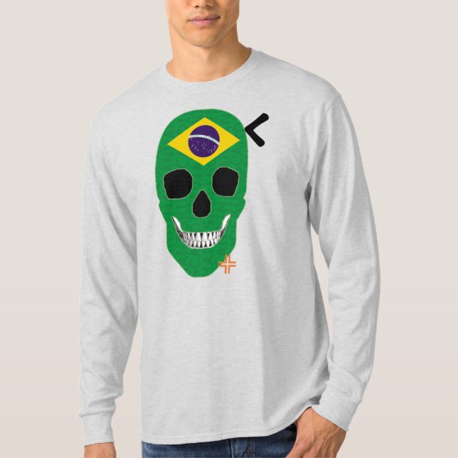 HANDSKULL Brazil Long Sleeve T-Shirt B2 (Front)