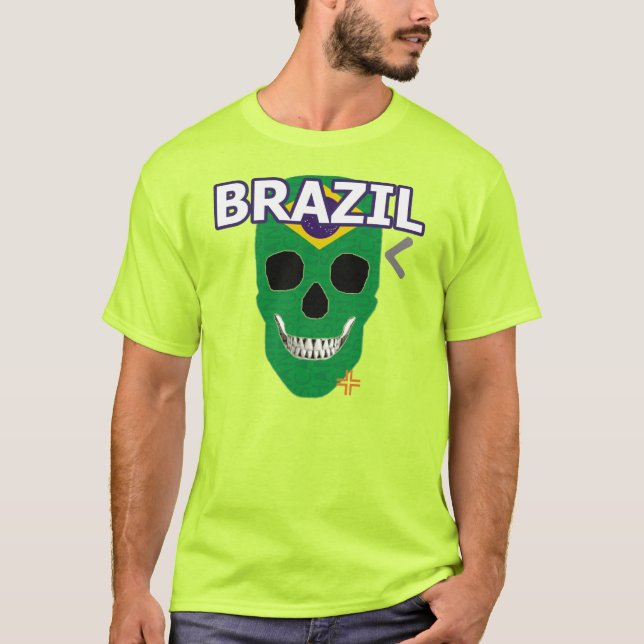 HANDSKULL Brazil t-shirt basic B2 (Front)