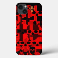 HANDSKULL Cerebro Red iPad Barely There Case-Mate