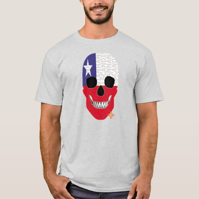 HANDSKULL Chile t-shirt basic   B2 (Front)