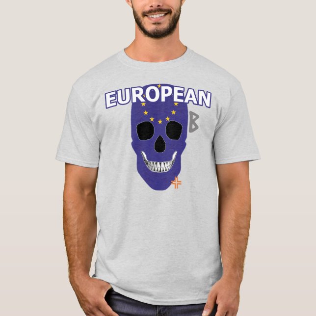 HANDSKULL Europe t-shirt basic B2 (Front)