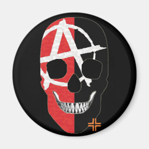 HANDSKULL FAI round magnet   B2