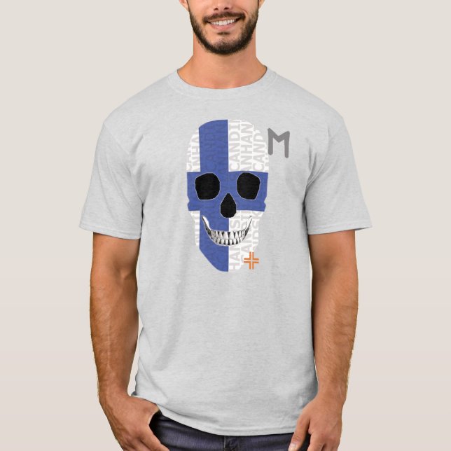 HANDSKULL Finland t-shirt basic B2 (Front)