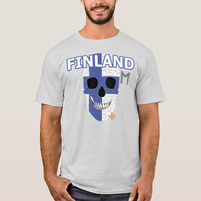 HANDSKULL Finland t-shirt basic B2 (Front)