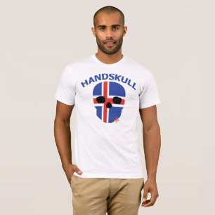 HANDSKULL Iceland - Basic white short sleeve T-Shirt