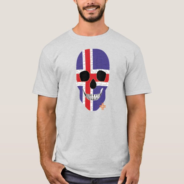 HANDSKULL Iceland t-shirt basic   B2 (Front)