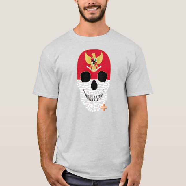 HANDSKULL Indonesia t-shirt basic   B2 (Front)