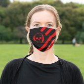 HANDSKULL LIV blood Cloth face mask cloth   F2 (Outside)