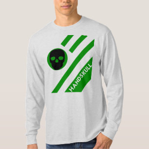 HANDSKULL LIV Forest Green Bars T-Shirt Long Sleev