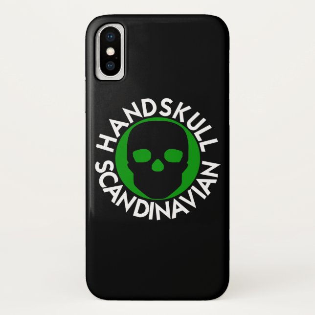 HANDSKULL LIV Forest Green case iPhone X   P3 (Back)