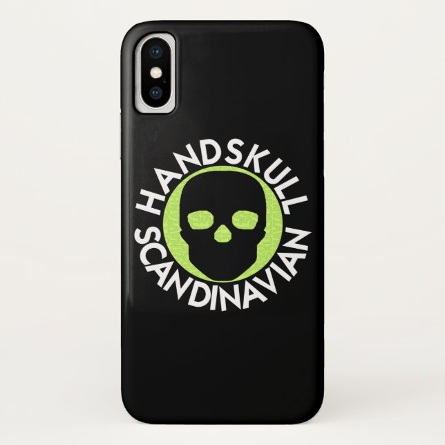 HANDSKULL LIV Lime case iPhone X   P3 (Back)