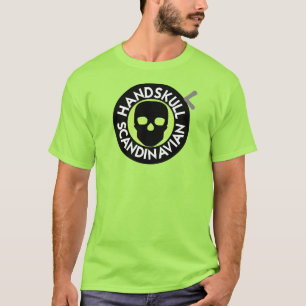 HANDSKULL LIV Lime t-shirt basic P4