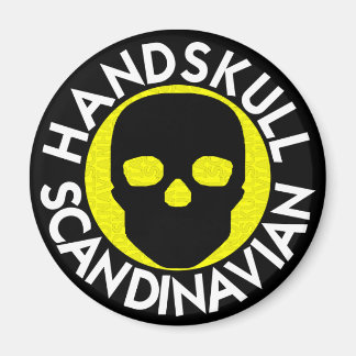 HANDSKULL LIV Pineapple round magnet   P3