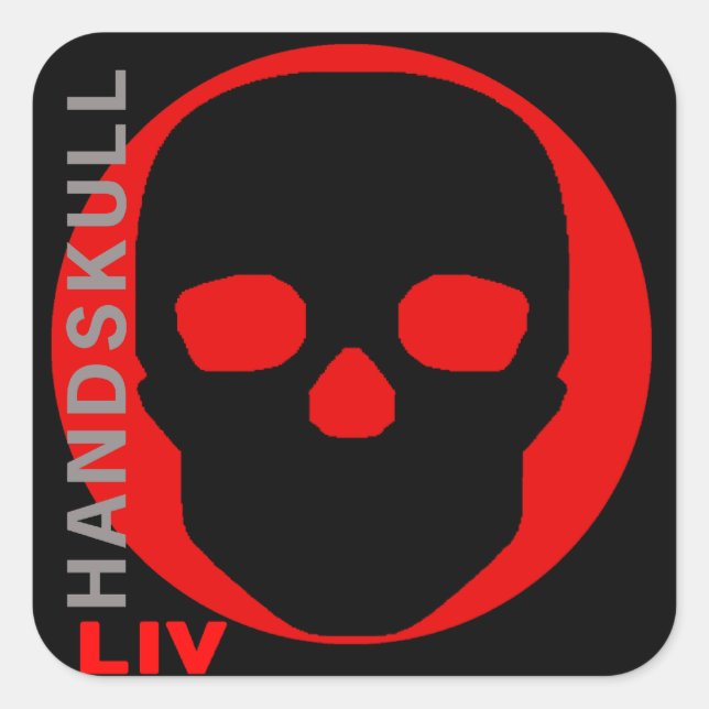 HANDSKULL Liv - sticker (Front)