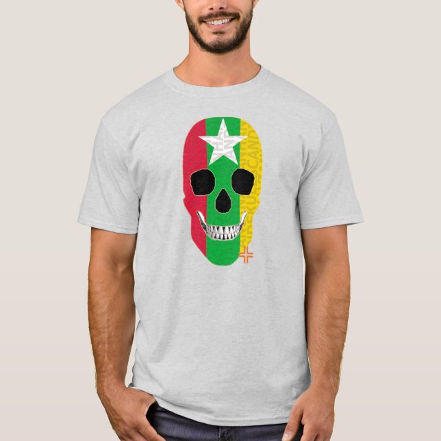 HANDSKULL Myanmar t-shirt basic   B2 (Front)