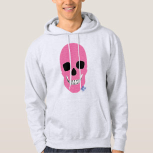 HANDSKULL Rebel Pink Hooded Sweatshirt   B2