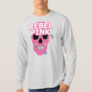 HANDSKULL Rebel Pink Long Sleeve T-Shirt B2