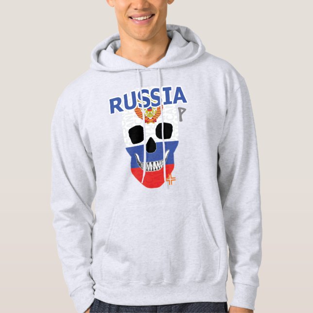 HANDSKULL Russian Hooded Sweatshirt B2 (Front)