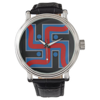 HANDSKULL Swastika Borg watch Hindu good luck  S7
