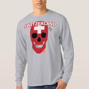 HANDSKULL Switzerland Long Sleeve T-Shirt B2