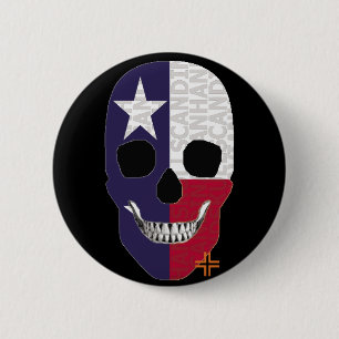HANDSKULL Texas Round Badge black B2