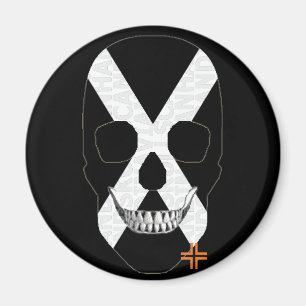 HANDSKULL Tribe round magnet   B2