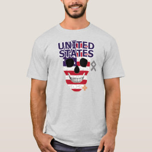 HANDSKULL USA t-shirt basic B2