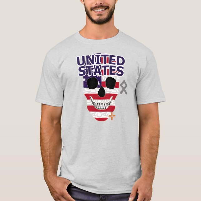 HANDSKULL USA t-shirt basic B2 (Front)