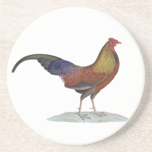 Handsome Alert Rooster Coaster