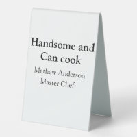 Handsome and can cook add name master chef date