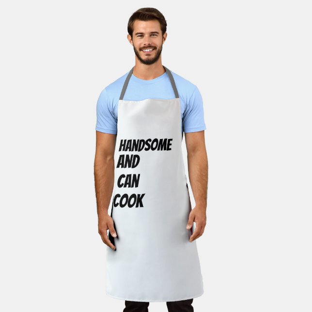 Handsome and Can Cook Apron (Worn)