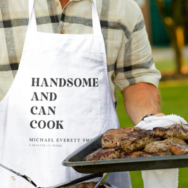 Handsome and Can Cook Apron (Creator Uploaded)