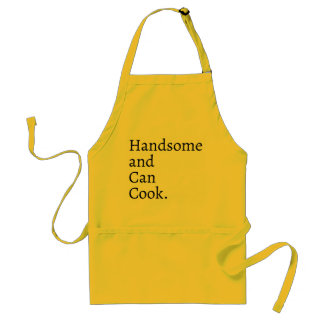 Handsome and Can Cook Funny Bbq Apron For Men