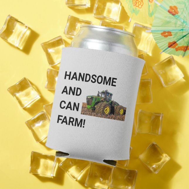 Handsome and Can Farm Tractor Equipment Funny Cooler (In Situ Summer)