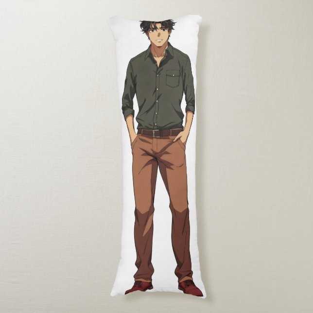 Handsome Anime Man Body Cushion (Front Vertical)