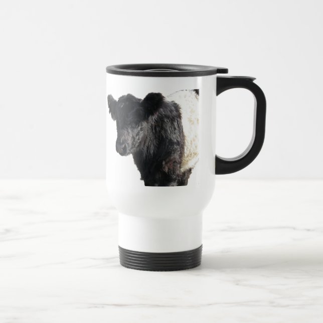 Handsome Belted Galloway Steer Travel Mug (Right)