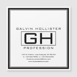 Handsome Black and White Professional