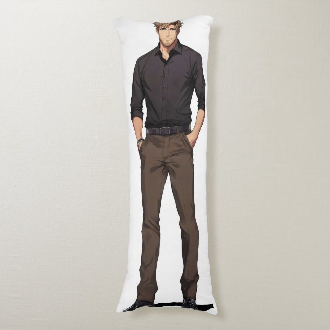Handsome Blonde Ikemen Anime Body Cushion (Front Vertical)