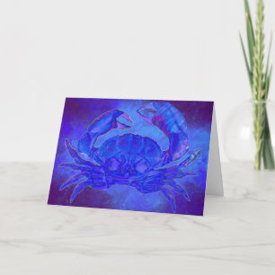 Handsome Blue Crab Greeting Card
