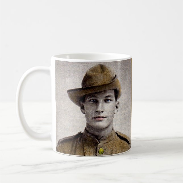 handsome Boer War soldier Coffee Mug (Left)