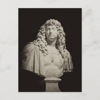 Handsome bust of Louis XIV, France Postcard