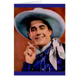 handsome cowboy with cigarette