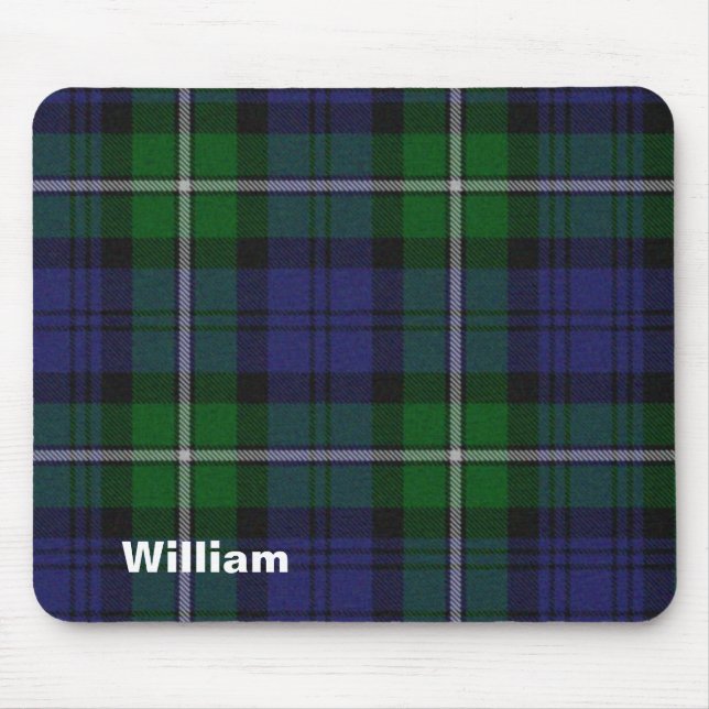 Handsome Custom Forbes Tartan Plaid Mouse Mat (Front)