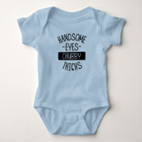 Handsome Eyes Chubby Thighs Baby One-Piece