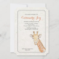 Handsome Giraffe Invitation