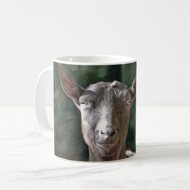 Handsome Goat Coffee Mug (Front Left)