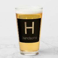 Handsome Gold and Black Glass Cup
