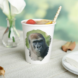 Handsome Gorilla Blackback Paper Cups
